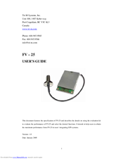 Tri-M Systems FV-25 User Manual