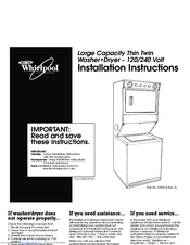 Whirlpool 3397616 Installation Instructions Manual