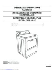 Whirlpool W10120482A Installation Instructions Manual