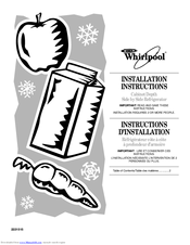 Whirlpool 2221515 Installation Instructions Manual