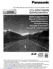 Panasonic CQ-SRX7000N Operating Instructions Manual