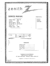 Zenith DVD2250 Service Manual