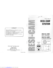 Resi-Cam RESI-200 Owner's Manual