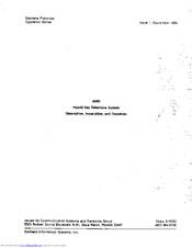 Siemens 40/80 Installation And Operation Manual
