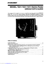 Furuno 1931 Operator's Manual