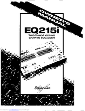 Phoenix Gold EQ215i Owner's Manual