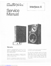 Electro-Voice Interface: A Service Manual