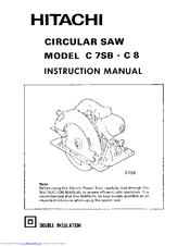 Hitachi C8 Instruction Manual