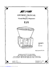Jet Spray EJ1-w25 Owner's Manual