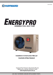 Hayward Energypro Installation Instructions Manual