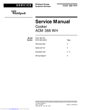 Whirlpool ACM 388 WH Service Manual