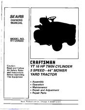 Craftsman 917.254323 Owner's Manual