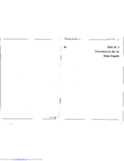 SMEG SC4NE Instruction Manual