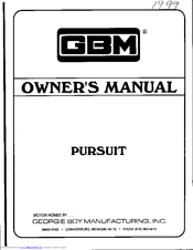 GBM Pursuit Owner's Manual