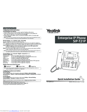 Yealink Yealink SIP-T21P Manuals | ManualsLib