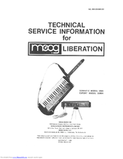 Moog Liberation Export 338BX Service Manual