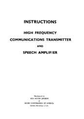 RCA MI-8167-J Instructions Manual