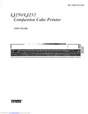 Digital Equipment LJ252 User Manual