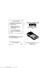 Montgomery Ward P8F Operating Instructions Manual