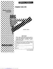Porter-Cable DA250 Instruction Manual