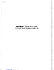 EF BN 1950 S Operating And Maintenance Instructions Manual