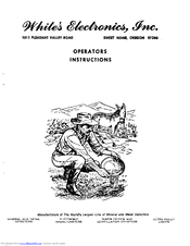 White's Comet 100 Operating Instructions Manual