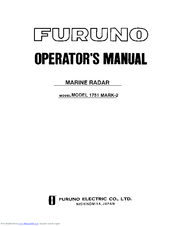Furuno 1751 MARK-2 Operator's Manual