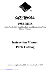 Artisan 1988-MDZ Instruction Manual