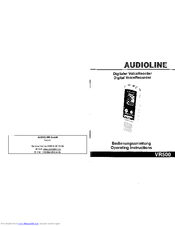 AUDIOLINE VR500 Operating Instructions Manual