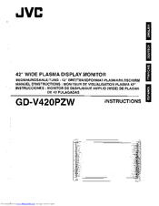 JVC GD-V420PZW Instructions Manual
