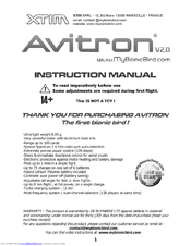 Xtim Avitron 2.0 Instruction Manual