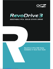 Ocz RevoDrive 3 Installation & Quick Start Manual