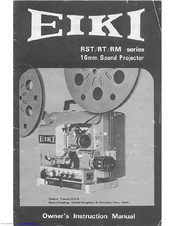 Eiki RT series Operator's Manual
