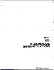 Frigidaire RBF139CE Instructions Manual