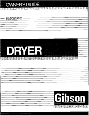 Gibson DE27A7-X Owner's Manual