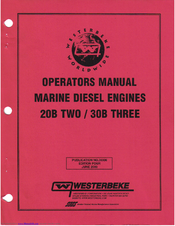 Westerbeke 30B Three Operator's Manual