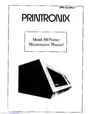 Printronix 300 Maintenance Manual