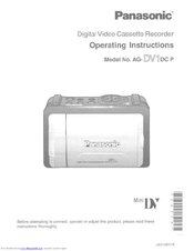 Panasonic AG-DV11DC P Operating Instructions Manual