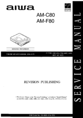 Aiwa AM-C80 Service Manual
