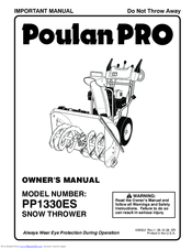 Poulan Pro PP1330ES Owner's Manual