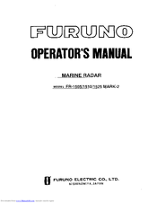 Furuno FR-1525 Mark-2 Operator's Manual