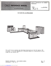 NCR Century 200 Reference Manual
