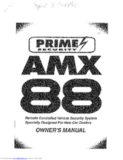 Prime Security AMX 88 Owner's Manual