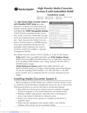 Black Box LMC5100A-DC Installation Manual