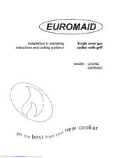 Euromaid GS50NG Installation & Operating Instructions And Cooking Guidance