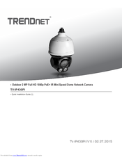 TRENDnet TV-IP430PI Quick Installation Manual