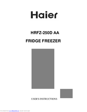 Haier HRFZ-250D AA User Instructions