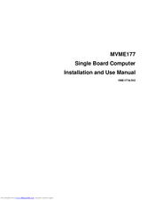Motorola MVME177 Installation And Use Manual