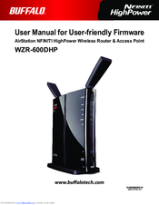 Buffalo Airstation Wzr 600dhp Manuals Manualslib