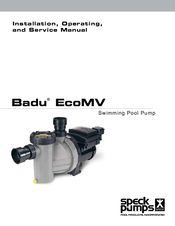 Speck Badu EcoMV Installation, Operating And Maintenance Manual